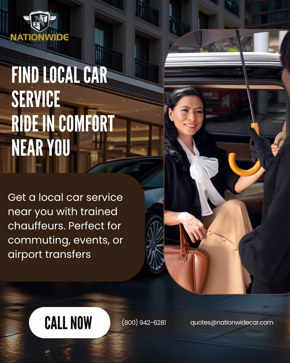 nationwidecar20's tweet image. Need a Car Service near you?
📞 Call/Text (800) 942-6281 | 📧quotes@nationwidecar.com
Visit: bit.ly/3CqmjHH
#CarServiceNearMe #PrivateCarService #NationwideChauffeuredServices #LuxuryCarService #VIPCarService #ExecutiveCarService #AirportCarService #WeddingCarService