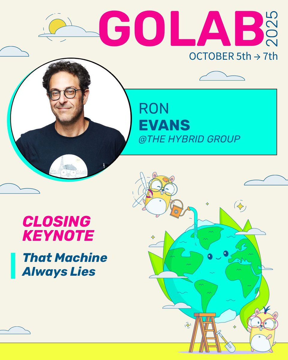 golab_conf's tweet image. Join Ron Evans&apos; talk and discover Truth and Fiction in the Age of Artificial Intelligence 
#GoLab 2025 #Golang #AI @deadprogram