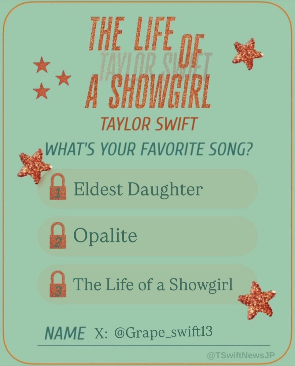 Grape_swift13's tweet image. My favorites so far…
Eldest Daughter hit HARD as expected😭❤️‍🔥

#Tsthelifeofashowgirl