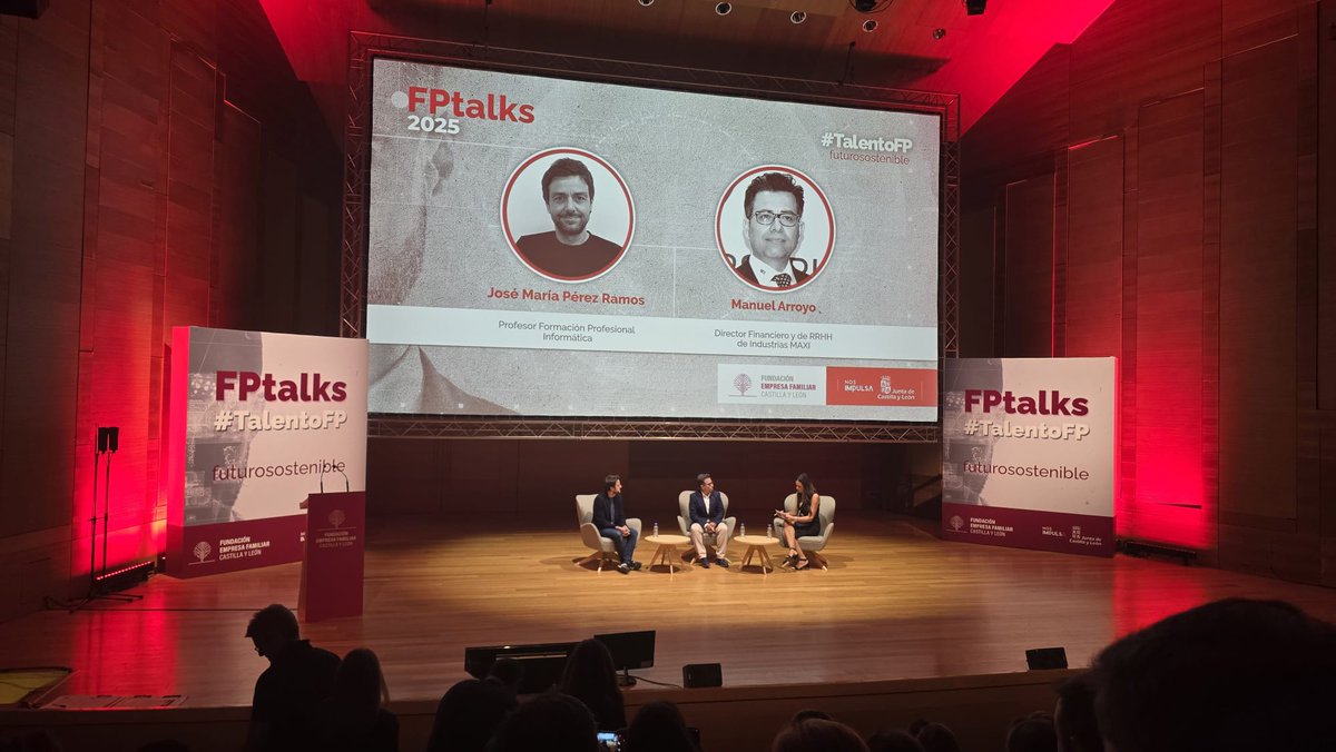 escacyl's tweet photo. #EscuelasCatólicas #CastillayLeón continúa con su apuesta por la #FormaciónProfesional🤝
👉En nuestro compromiso con ceder una #educación de calidad y una oferta de #FP a la altura del mercado laboral, asistimos a las #FPTalks: Talento FP, futuro sostenible ' @FundacionEFCL 🙌 https://t.co/h8WFYYR5Xo