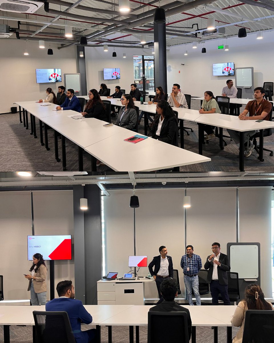 DeakinGIFTCity's tweet photo. The toughest part of student life? Knowing how to turn classroom learning into real careers.

That’s why we were delighted to welcome @HSBC to Deakin University India Campus for a pre-placement talk and recruitment drive! https://t.co/zU229ebTUd