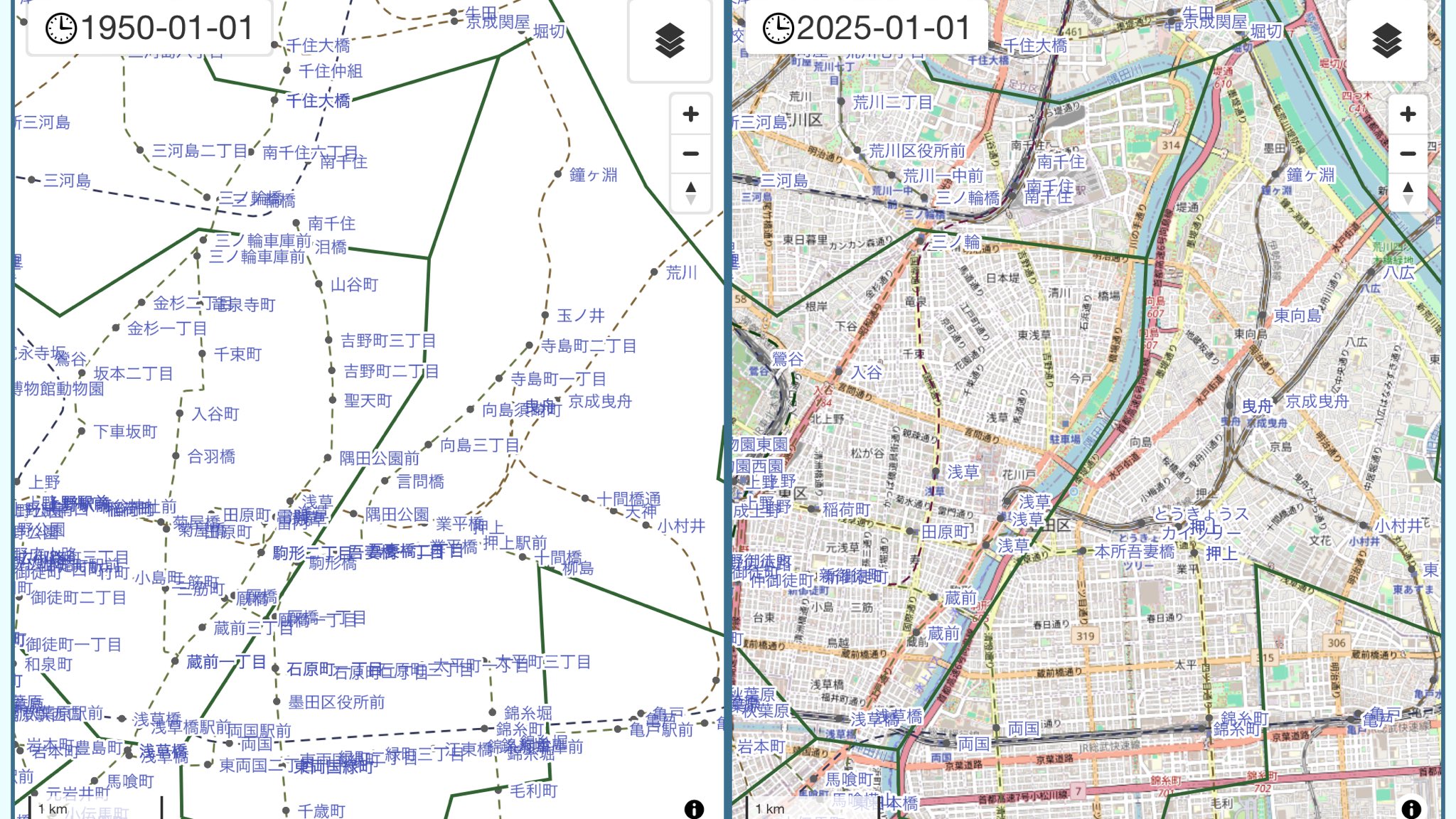東京市近傍郡部町村番地界入地図　明治44年調査　東京逓信管理局 編　人文社版 東京市近傍郡部町村番地界入地図 明治44年調査 東京逓信管理