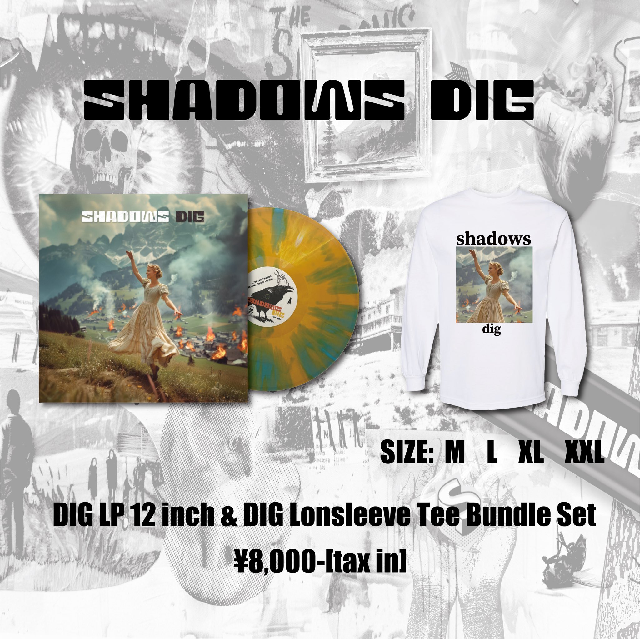 SHADOWS Tシャツ Mサイズ バンド LIVE イベント シャドウズ SHADOWS Tシャツ Mサイズ バンド LIVE イベント シャドウズ