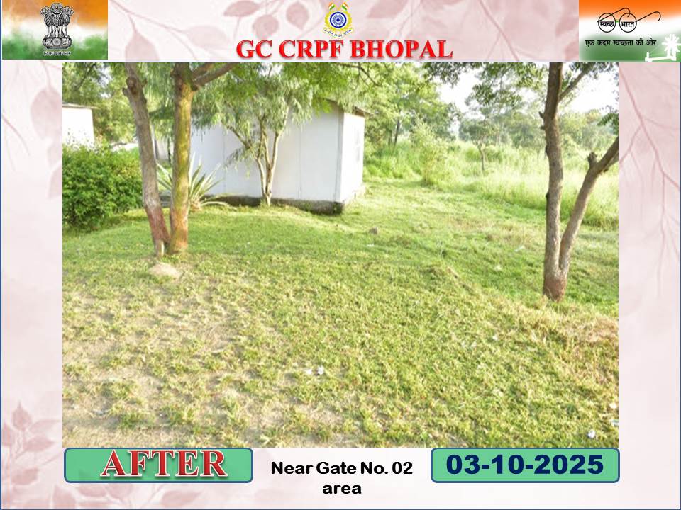 Under the auspices of #SpecialCampaign5.0, a dedicated cleanliness drive was carried out near Gate No-2 area with precision and discipline. With collective effort, we have fortified the cleanliness of our surroundings.
<a href="/crpfindia/">🇮🇳CRPF🇮🇳</a>
<a href="/HMOIndia/">गृहमंत्री कार्यालय, HMO India</a>
<a href="/PIBHomeAffairs/">PIB - Ministry of Home Affairs</a>
<a href="/PMOIndia/">PMO India</a>
<a href="/DARPG_GoI/">DARPG 🇮🇳</a>