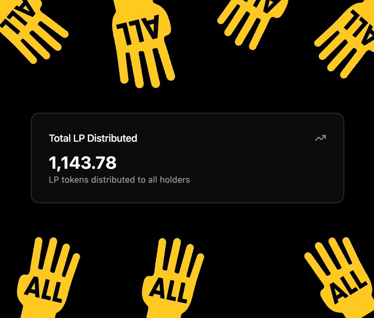 4ALLBNB's tweet photo. More than 1,143+ LP tokens already distributed to our holders!

The flywheel has only just begun.

#4ALL https://t.co/Fz6WMY4nhx