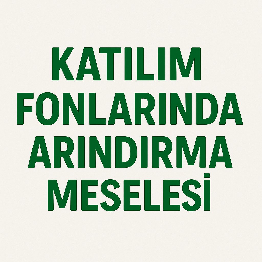 #Katılımfonları na yatırım yapan, yapmayı düşünen, ilgi duyan tüm yatırımcı arkadaşlardan bir istirhamım olacak. ❗️❕☝️

Katılım fonlarında bildiğiniz gibi hisse senetleri bulunuyorsa, bu hisse senetlerinin periyodik olarak mahzurlu gelirlerinden arındırılması gerekiyor.

Her