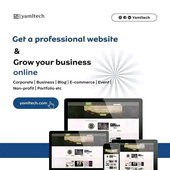 yamltech's tweet photo. Grow smarter, not harder.
With Yamltech, you get the right digital tools to take your business online and attract more customers.

From professional websites to business automation, we make it simple and effective.

Visit https://t.co/TVGOZYmJoE or slide into our Dm!

#yamltech https://t.co/Fzq4w3h8zL