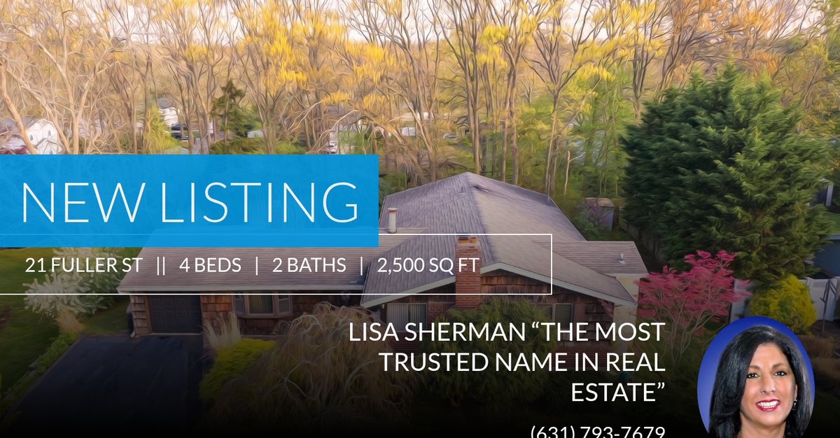 lisasherman2's tweet photo. 📍 New Listing 📍 Take a look at this fantastic new property that just hit the market located at 21 Fuller St in Dix Hills. Reach out here or at (631) 793-7679 for more information https://t.co/Pq0wPcCnHG https://t.co/I4ZNyTt5Mz