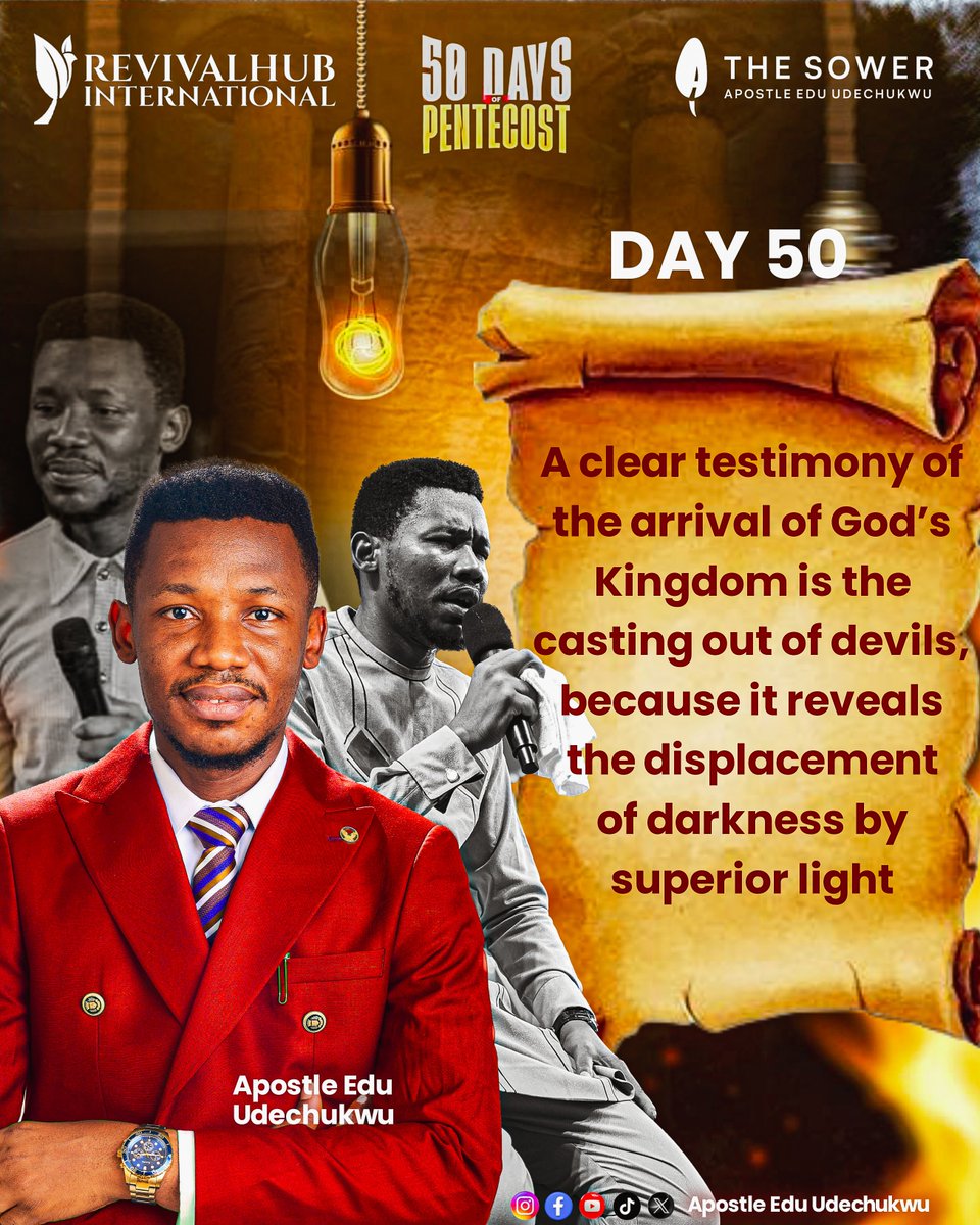 EduUdechukwu's tweet photo. Excerpts from Day 50 of 50 Days of Pentecost Discipleship and Retreat.
#apostleeduudechukwu #apostleeduteaching
#AEU
#50Daysofpentecost https://t.co/iZGNhXqUE1