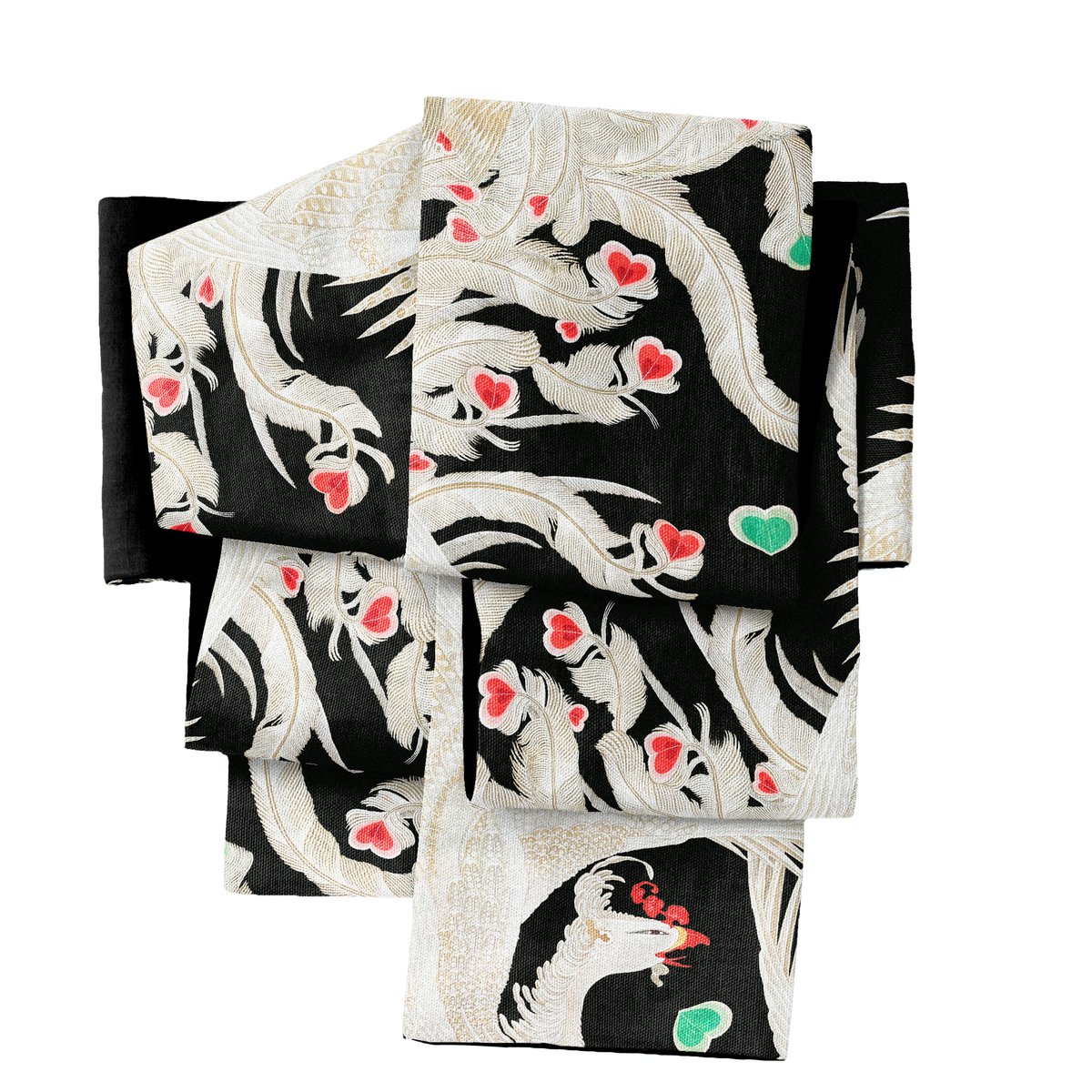 ゴフクヤサンドットコム 居内商店 ピストル柄 半幅帯 ゴフクヤサン