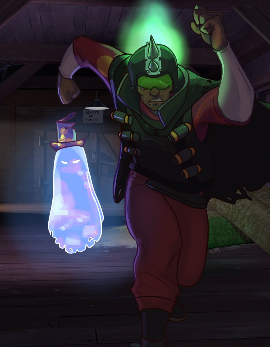 freakycerato's tweet photo. for bf 💚

#tf2 #screamfortress #tf2demoman #art https://t.co/P5jxWCXX0A