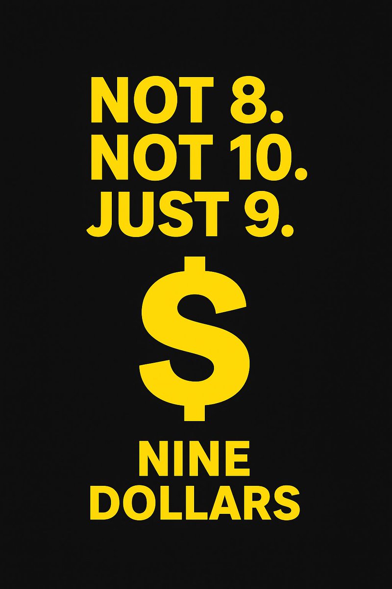NineDollarsNDOL's tweet photo. 💵 Nine Dollars is here. Not 8. Not 10. Just 9. #NDOL #Solana https://t.co/2g1X3ZEg9t