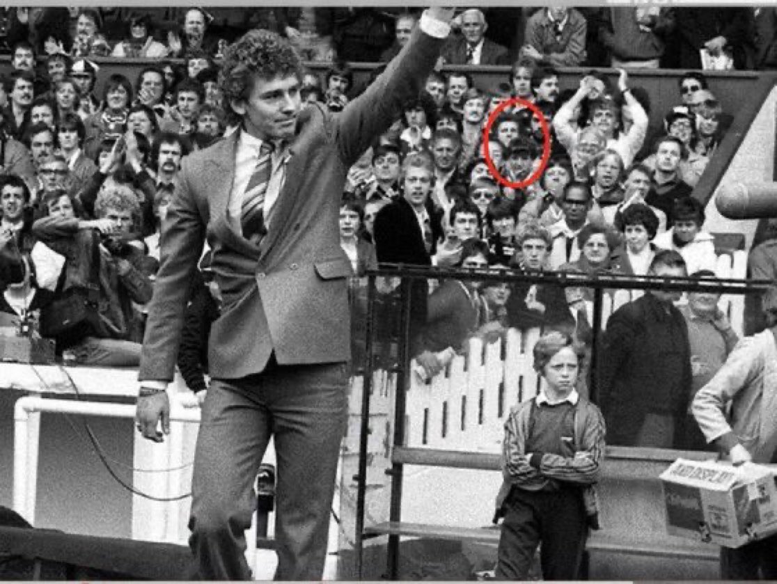 44 years ago today, me and my Dad welcoming Robbo to Old Trafford