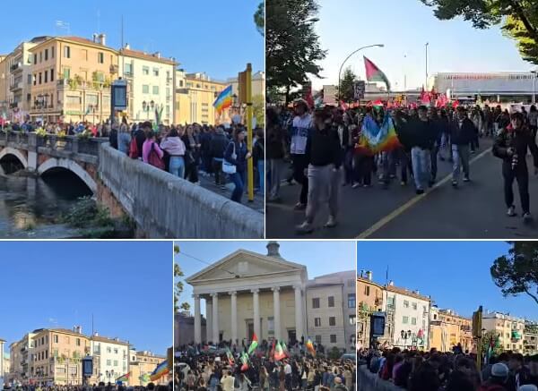 A_l_e_ssandra's tweet photo. Migliaia i manifestanti, tra studenti, e lavoratori a Venezia.
#BlocchiamoTutto
#scioperogenerale 
#Venezia https://t.co/tjYU76hzGo