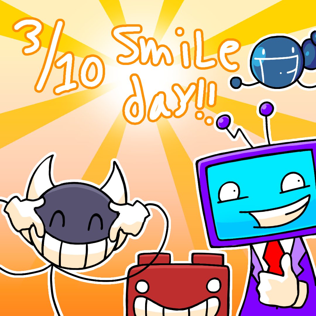 MasterTheCube5 (@masterthecube5) on Twitter photo Today, October 3rd, is World Smile Day!! Always remember to be yourself and carry a smile out of it :)
Art made by <a href="/unfantasmabuuu/">GHØST/VICTOR</a> Today, October 3rd, is World Smile Day!! Always remember to be yourself and carry a smile out of it :)
Art made by <a href="/unfantasmabuuu/">GHØST/VICTOR</a>