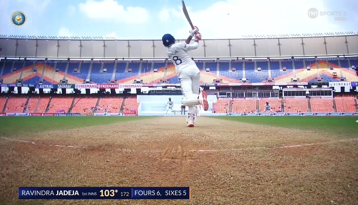 Congratulations to all 10 people who came to witness Sir Ravindra Jadeja masterclass in Ahmedabad today.