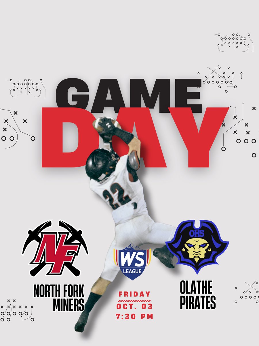 curtishintz's tweet image. GAMEDAY!! 

#EarnIt // #MinerFootball // #WeekSix

🆚 Olathe Pirates
🕖 7:30 PM
🏟 Miner Stadium
📍Hotchkiss, Co
📺 NFHS Network and NF Live YouTube

@CHSAA @coloradopreps @MileHighPreps