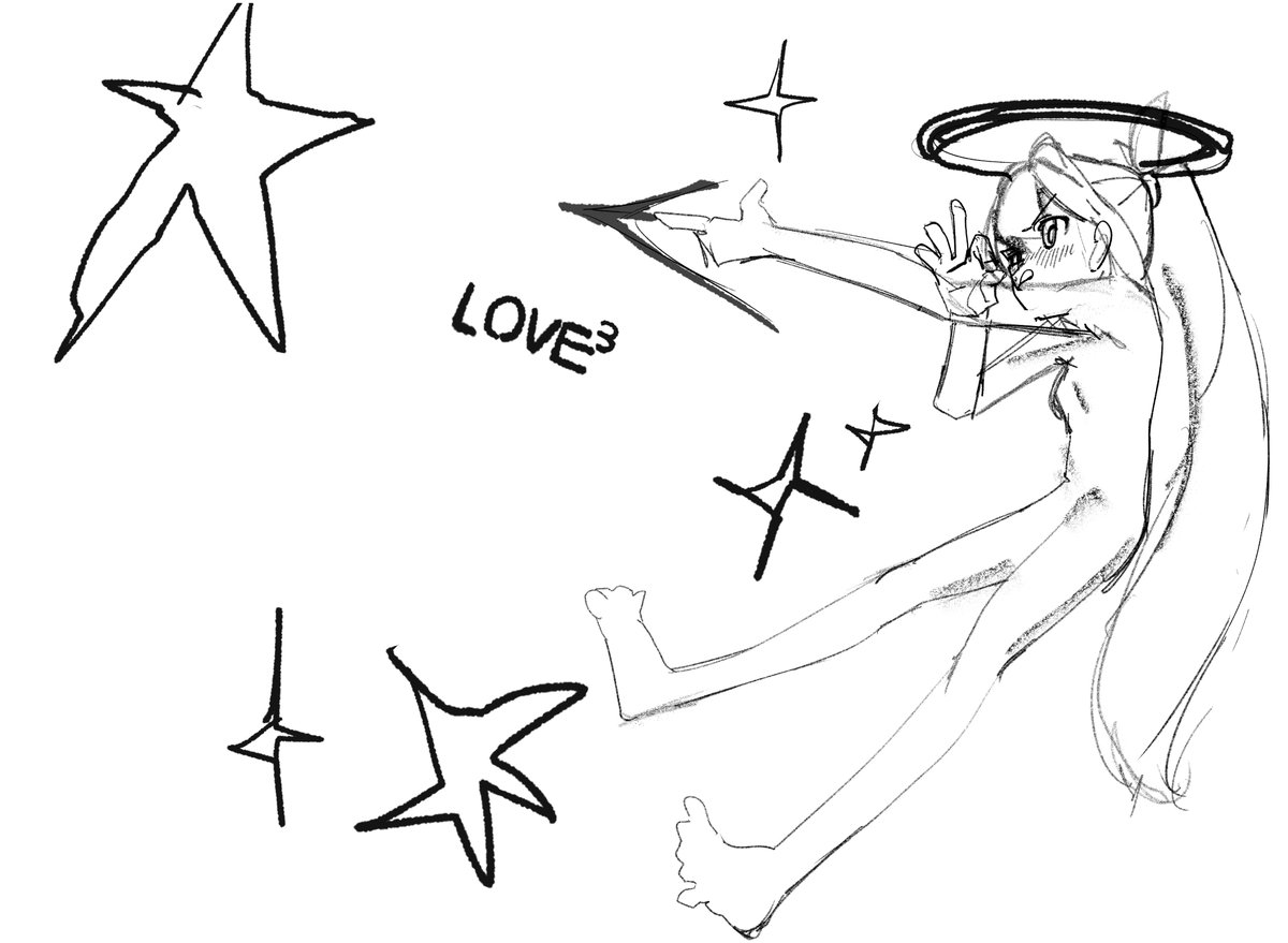 naraku_2005's tweet photo. LOVE³
＃OC　＃イラスト https://t.co/cZKLongB1L