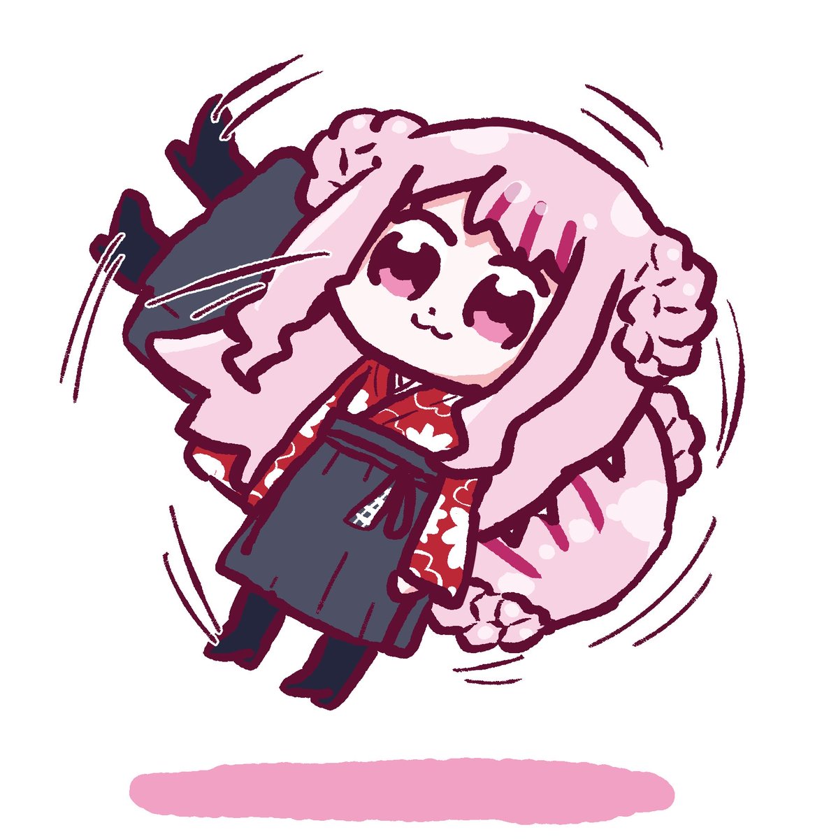 「縦に回ってみた #ヒメヒナアート #田中音楽堂LIVE」|おけけのイラスト