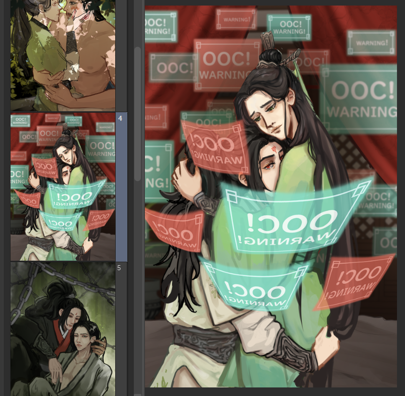my #svsss wips are lining up 🧐 (when... will i finish the #qijiu artwork? who knows 😩)