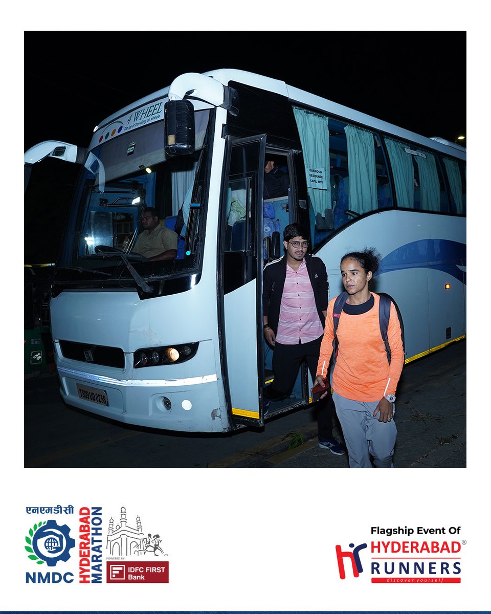 Behind every successful marathon is a seamless journey, and our transport team made it possible! 🚍From shuttles to logistics, their efforts ensured runners returned with smiles after the finish. A huge thank you to our transport partners for keeping Hyderabad Marathon moving! 🙌