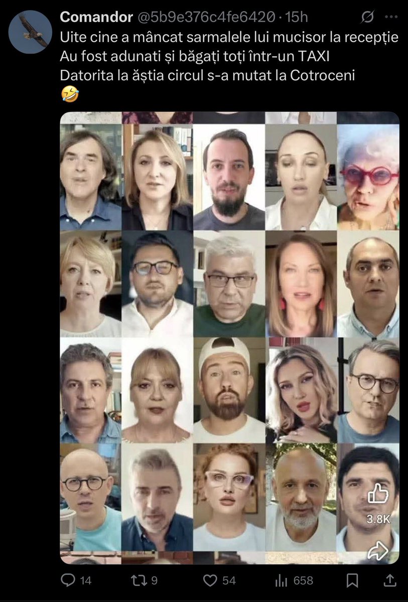 Mare intelectual, mare.
Spune-mi ca ai votat Georgescu fara sa-mi zici ca ai votat cu Georgescu.