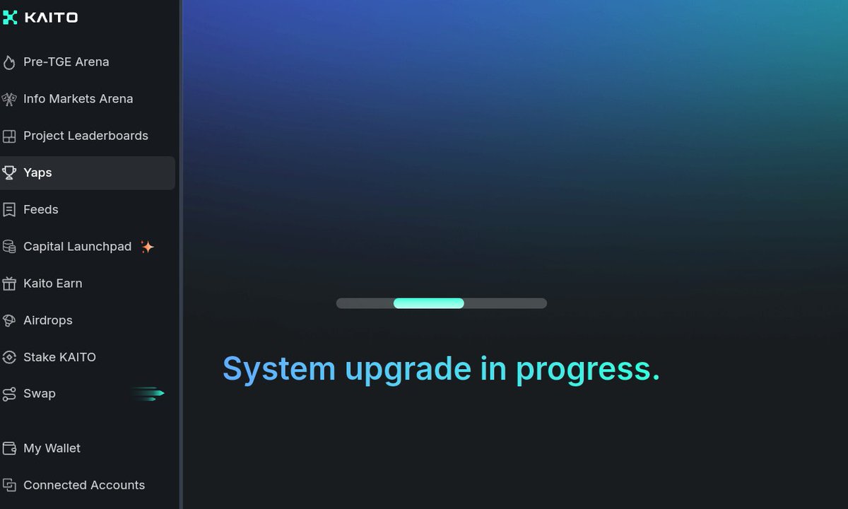 0xedward_man's tweet image. Kaito system upgrade.