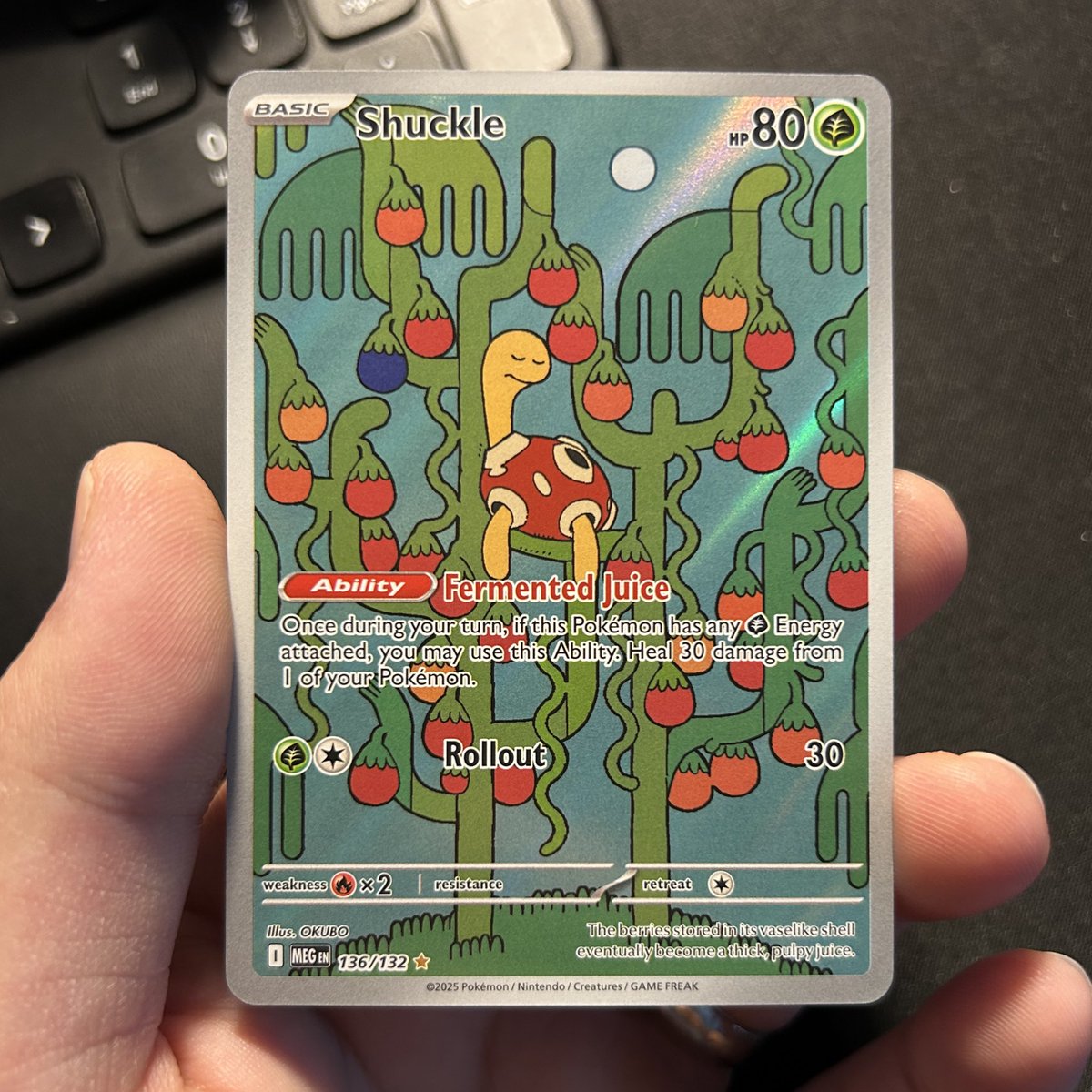 I feel this new Shuckle shiny rare card hasn't gotten enough love yet.  Okubo knocked it out with this art  #PokemonTCG