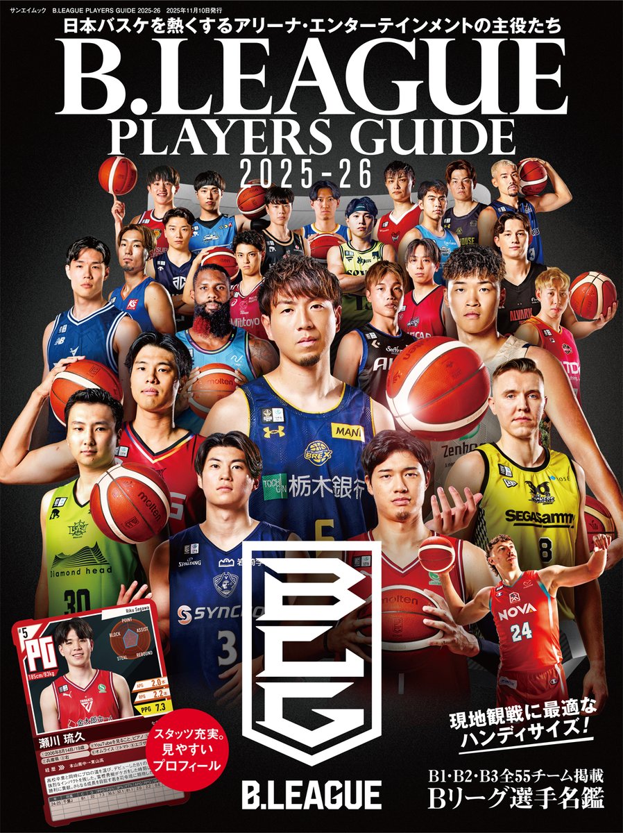 Bリーグ PLAYERS GUIDE／日本をバスケをもっと熱くする選手名鑑🏀 tweet media