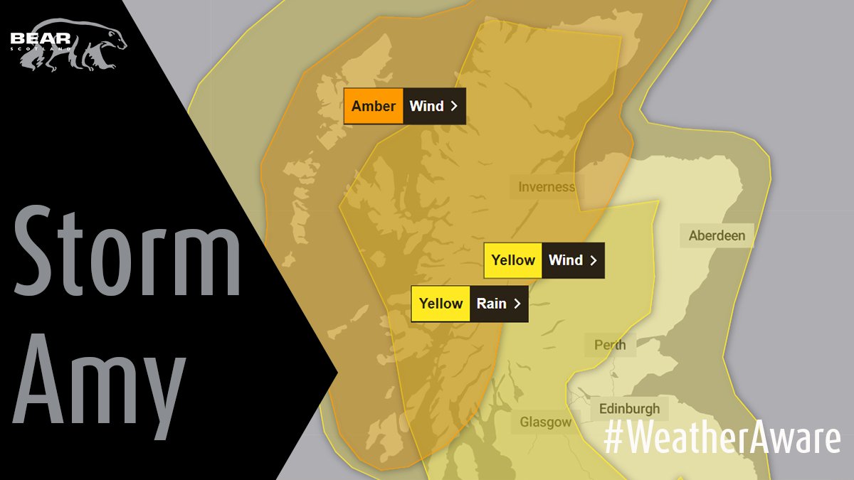 ⚠️ STORM AMY⚠️

🔶 Amber Wind: 5pm Friday - 9pm Saturday
⭐ Yellow Wind: 3pm Friday - 9am Sunday
⭐ Yellow Rain: Midday Friday - Midnight Saturday

Find out our plans for #StormAmy here: bit.ly/4o1ggiA