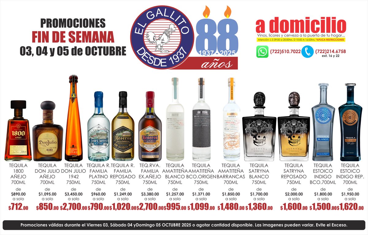 vinoselgallito's tweet photo. Finde!
#arette #cavadeoro #campoazul #teremana #patron #purasangre #cascahuin #donjulio1942 #reservadelafamilia #amatiteña #satryna #riunite #cetto #laredonda #marquesdecaceres #santotomas #baronbalche #luiscañas #emina #montexanic #mariatinto #matarromera #icaro #amigallitos https://t.co/KwmAiws226
