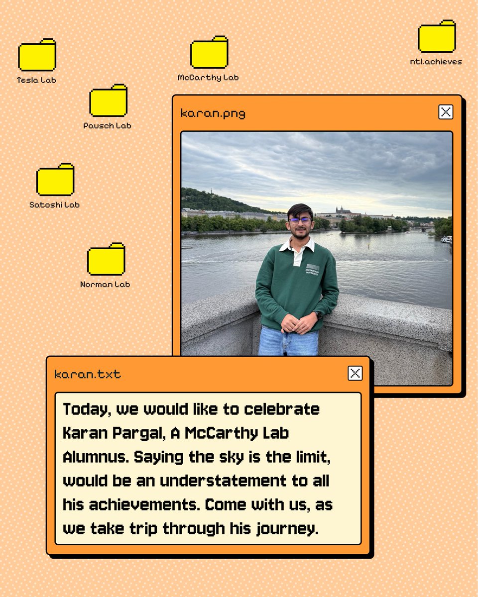 nexttechlab's tweet photo. Meet Karan (@karan_pargal), McCarthy Lab alumnus. Initially focused on ML engineering, a hackathon pivoted him to Web3, where he’s earned significant recognition. https://t.co/3rSHkReZkT