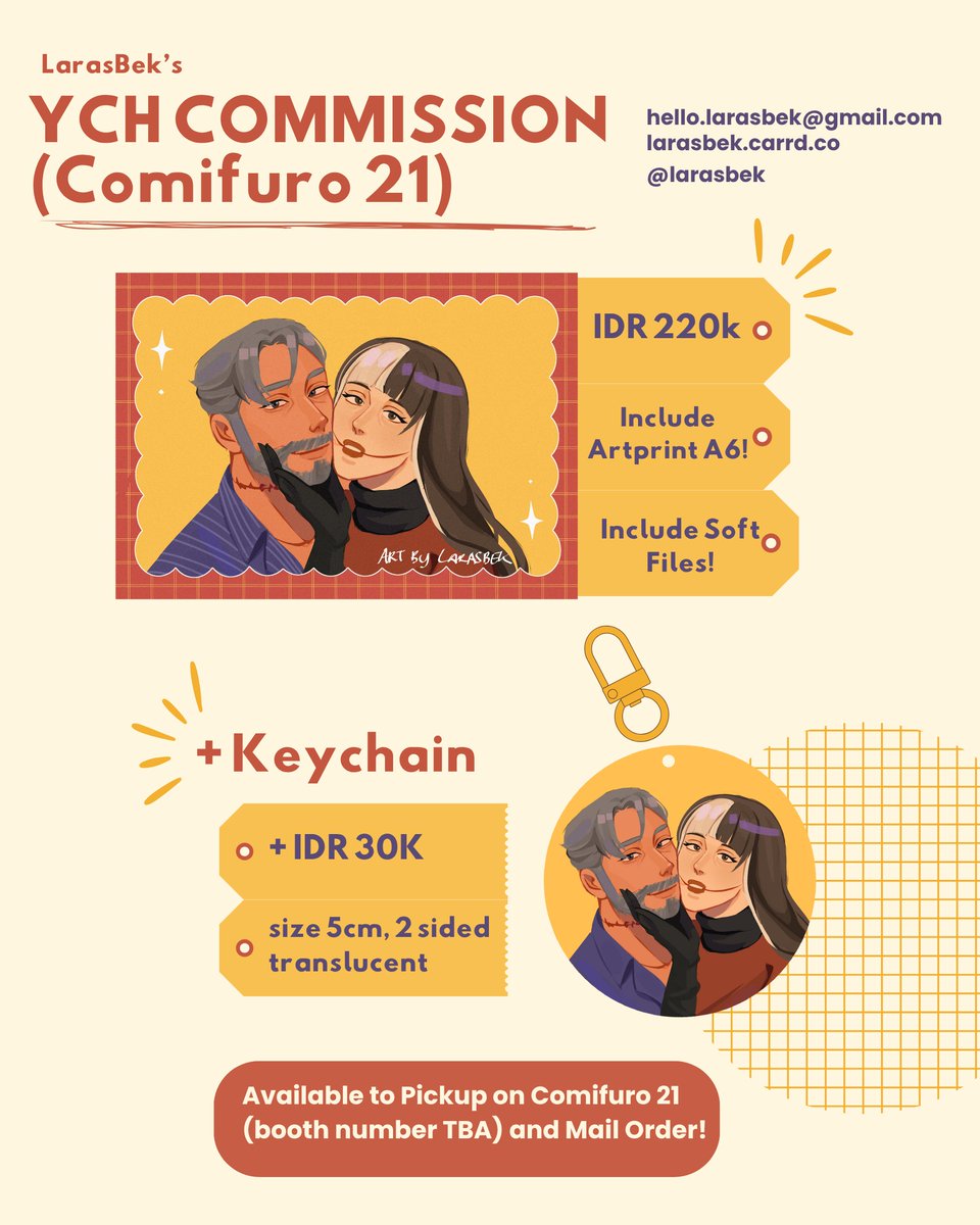 [RTs Appreciated ❤️]

YCH couple/duo comms is open now! Available to pick up at #CF21 #comifuro21 
If you have some questions feel free to DM me first!
order here:
🔗forms.gle/DAe4B1WHK6oDNK…
open 5 slots for now!✨