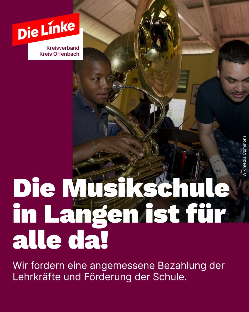 Dieser Artikel zeigt: Die Linke Langen-Egelsbach tritt  konsequent für den Erhalt der Musikschule in Langen ein. Außerdem  ordern wir eine angemessene Bezahlung  der Lehrkräfte. Ohne  Kunst und Kultur fällt unsere Gesellschaft  auseinander.  #sozialismus 

op-online.de/region/langen/…