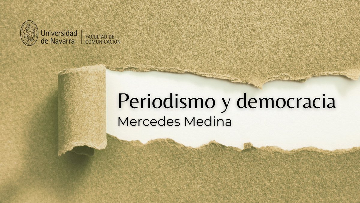 Sin periodismo no hay democracia. Nuestra profesora Mercedes Medina publica en el <a href="/DiariodeNavarra/">Diario de Navarra</a>  sobre la actividad periodística y el papel que juega para proteger la democracia. 

Puedes leer el artículo completo aquí:

unav.edu/opinion/-/cont…