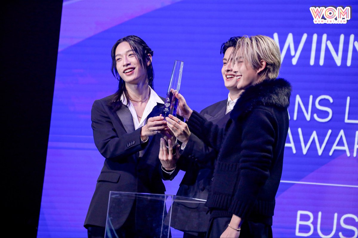 WOMENTERTAIN's tweet photo. ขอแสดงความยินดี ✨ " BUS because of you i shine " รางวัล  Best T-POP Influencer Award " ในงาน " Thailand Influencer Awards 2025 by Tellscore "

#TIA2025xBUS 
#ThailandInfluencerAwards2025 #TIA2025 #Tellscore #CreatorsOfChange
#ThailandInfluencer
#BUSbecauseofyouishine
#NEXnattakit #HEARTchuthiwat #KHUNPOL
