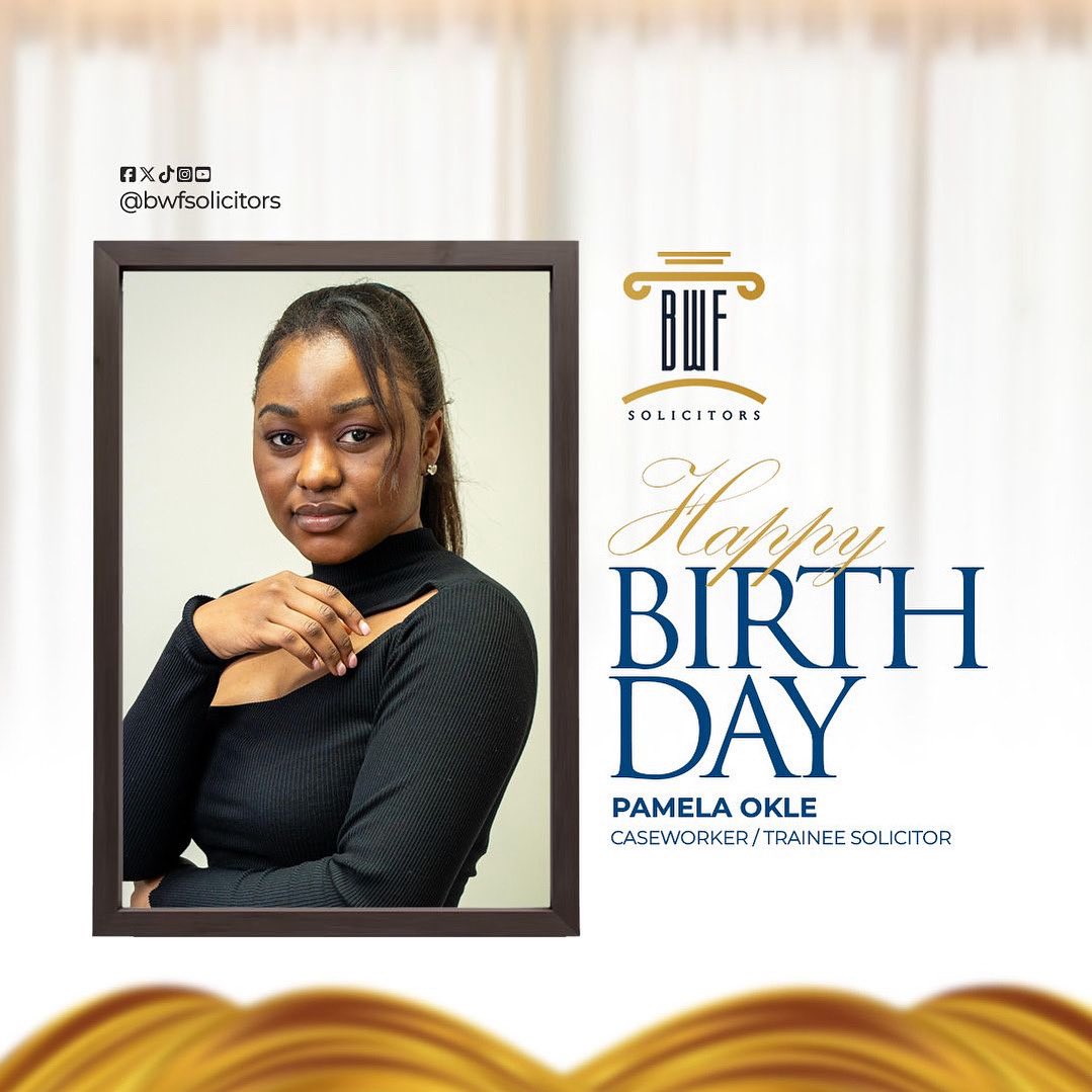 BWFSolicitorsUK's tweet photo. ✨✨ 𝗛𝗮𝗽𝗽𝘆 𝗕𝗶𝗿𝘁𝗵𝗱𝗮𝘆, 𝗣𝗮𝗺𝗲𝗹𝗮!
We are honoured to celebrate you as a valued member of the #BWFSolicitors team.

May your birthday bring you happiness, good health, and continued success in all your endeavours.

#bwfsolicitors #october2025 #octoberbirthday https://t.co/bOi17qBIrq