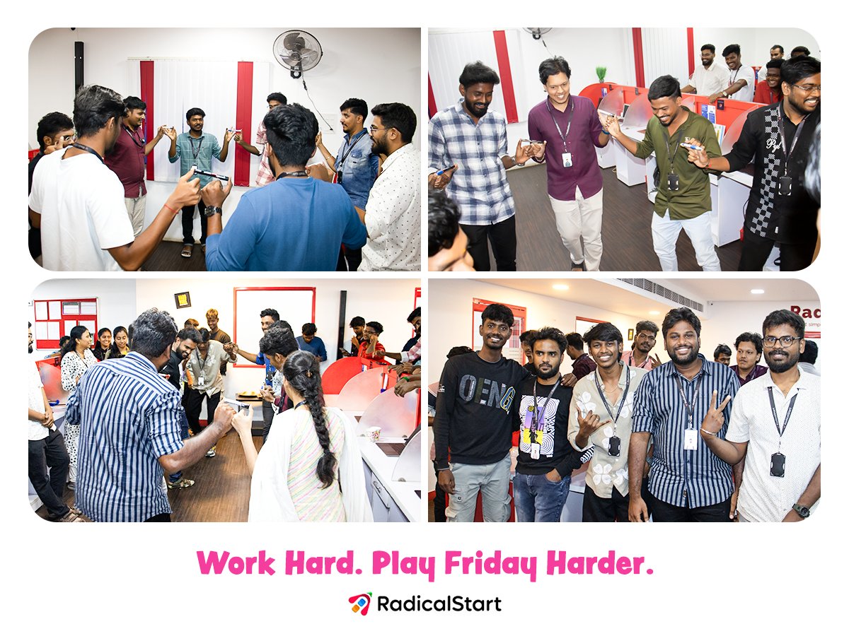 radicalstartnow's tweet image. 🎉 Fun Friday at RadicalStart!

Work hard, laugh harder, and kicking off the weekend with smiles 😄

#RadicalStart #LifeatRadicalStart
