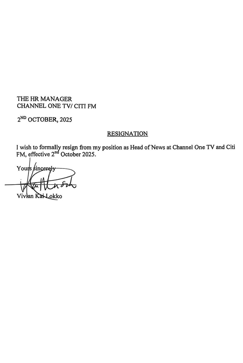 Resignation