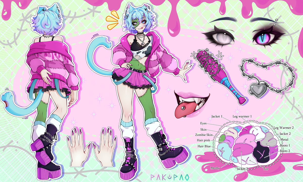 ⛓️VTUBER INTRODUCTION ⛓️

Oh hey there, welcome to the graveyard!

I'm Pastelixx, your resident zombie catgirl horror streamer from Australia!

◈ twitch: twitch.tv/pastelixx_
◈ all links: linktr.ee/pastelixx_
◈ art tag: #PasteArt 

🩷🪦🩵

🎨@/Pakpao