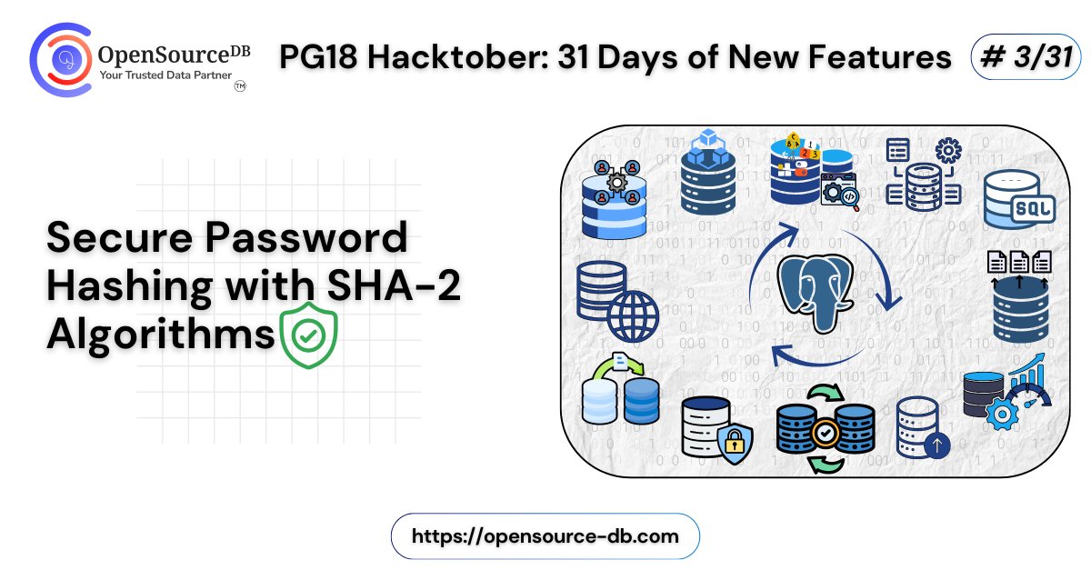 opensource_db's tweet image. Welcome to the Security track of #PG18Hacktober
PostgreSQL 18 brings several quiet but powerful improvements in this space. Over the next four posts, we’ll explore new capabilities that help you to secure your PostgreSQL databases like never before.
opensource-db.com/pg18-hacktober…