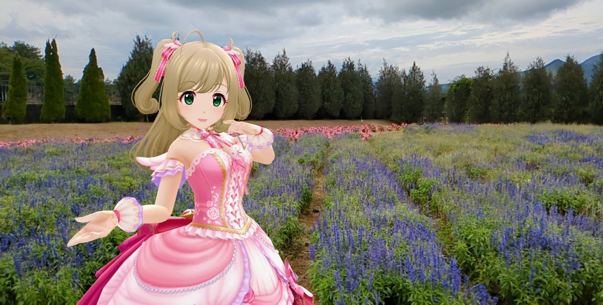 beacropp's tweet image. 花の都公園(山中湖村) 清流の里編
#佐藤心 #デレステAR #デレスポAR