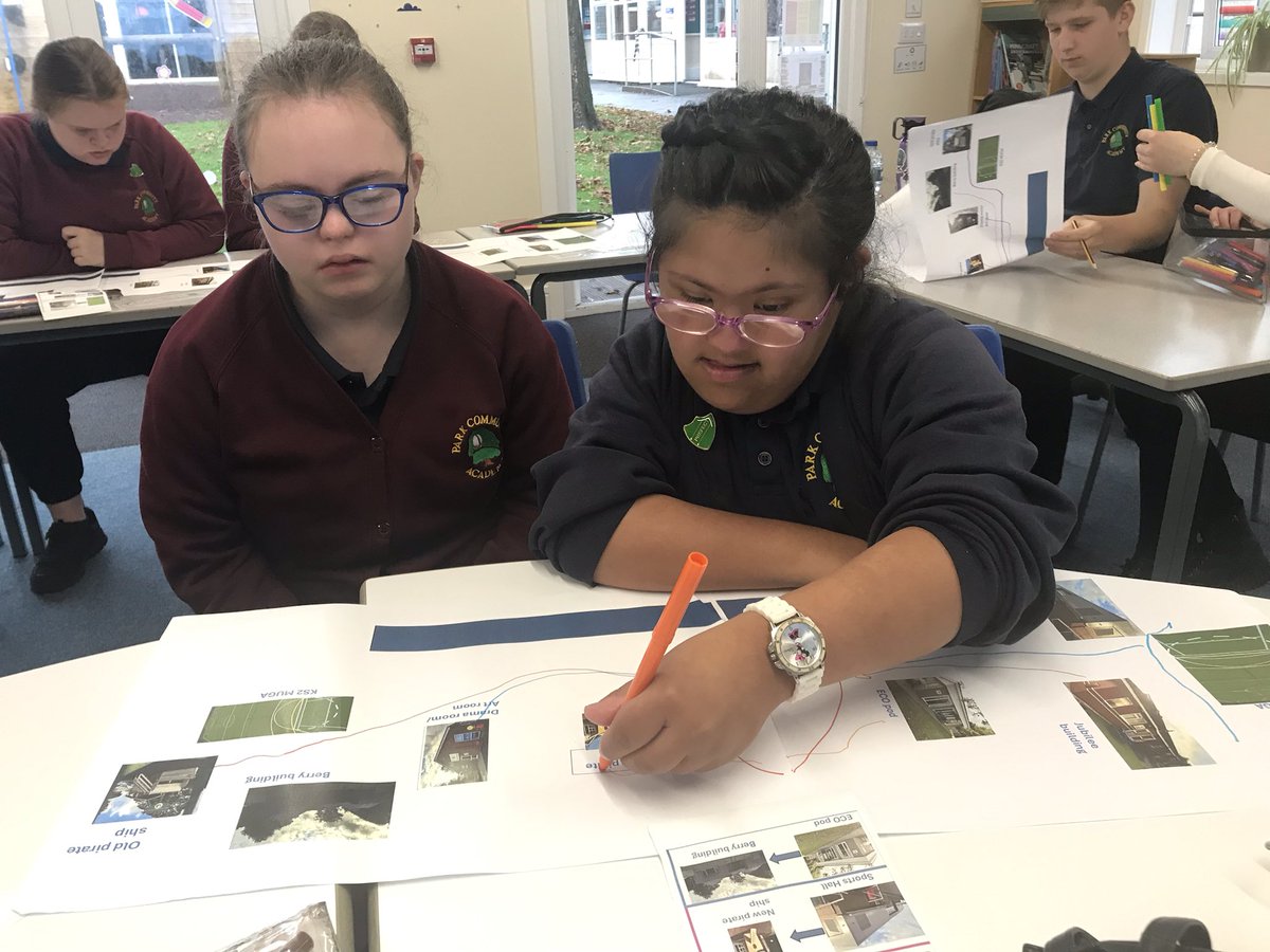 PCAsecondary's tweet photo. 4S are learning about maps in geography. This week they plotted routes on our school map. @PCABlackpool https://t.co/Gcrfme4w4X