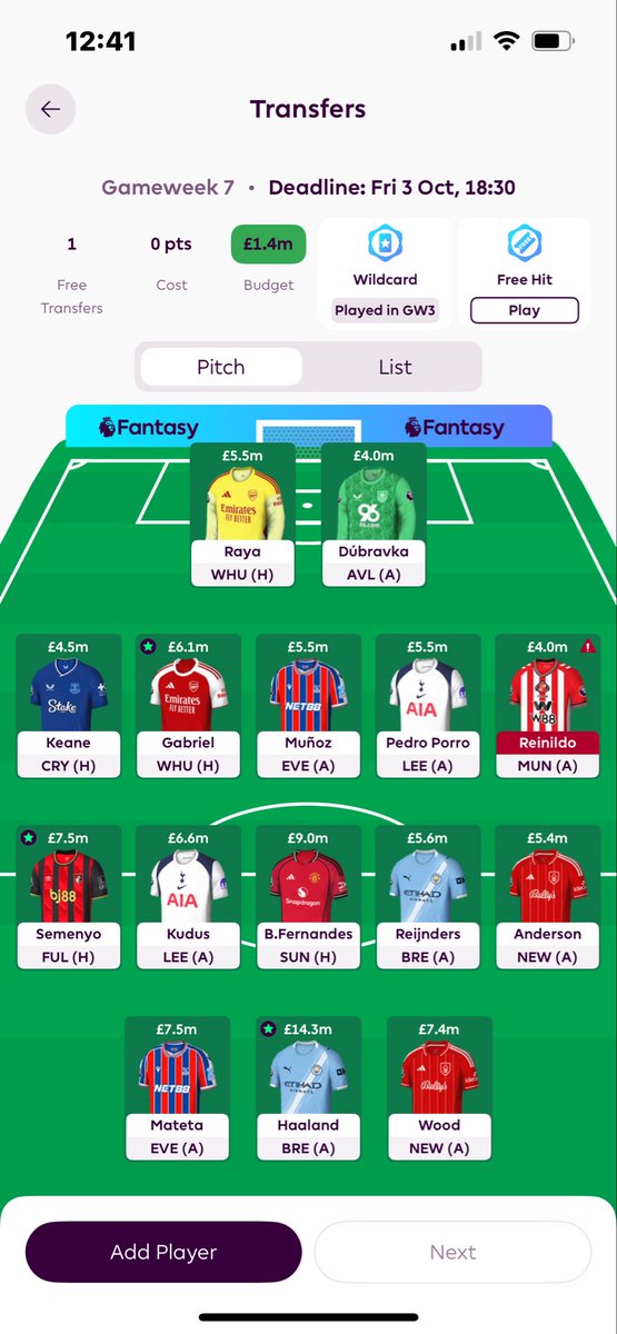 JLewisFootball's tweet photo. @GameweekGuru hey Tom, hope you’re well! 

I want Gyokeres but 0.2 short. Where should I get it from? Munoz porro or Anderson? https://t.co/rDR54CxtaS