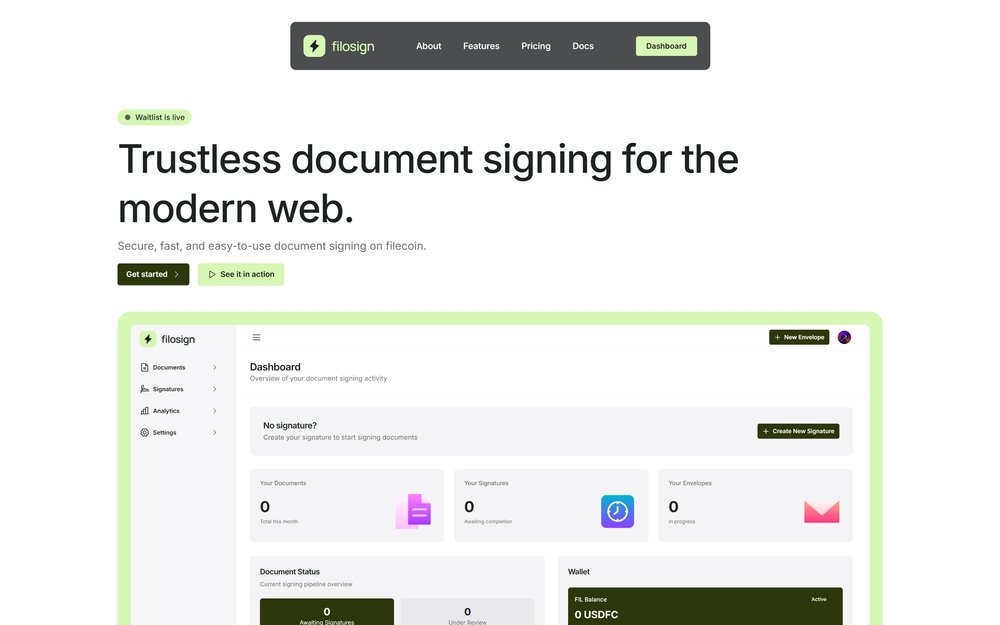 Filosign tweet media