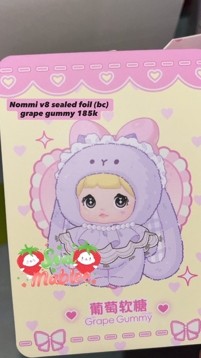 sealmablee🍓 || wts nommi v8 v9 tweet media