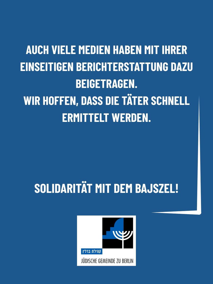 Antisemitische Morddrohungen gegen die Betreiber des Bajszel in Berlin: Alexander C., Alexander R. und Andrea R.
Sie sind kein Einzelfall, sondern Teil einer seit Jahren zunehmenden Hetze gegen Jüdinnen und Juden – verstärkt seit dem 7. Oktober. 

#Antisemitismus #bajszel #berlin