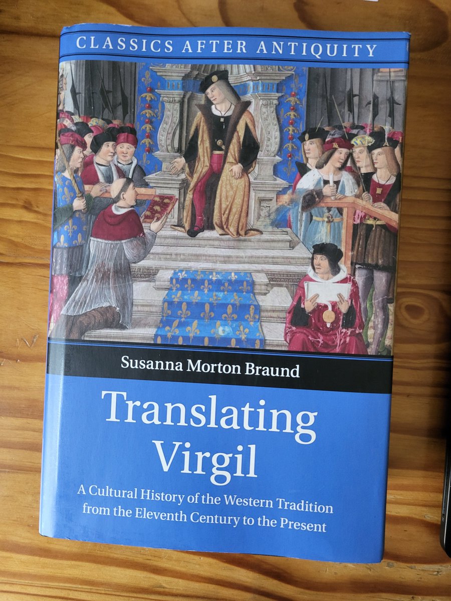 Today's great arrival in the post. A fantastic 1000-page achievement by a terrific Latinist and dear friend, and indispensable for an article on a particular Virgil translator I'm writing on at the moment!