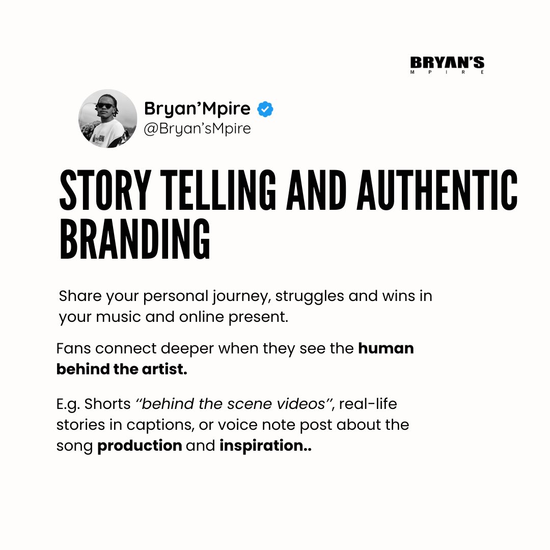 BryansMpire's tweet photo. 🎵 Music Promotion | PR &amp; Branding
🚀 Helping artists grow streams &amp; fans
📊 Distribution • Management • Ads https://t.co/0VsQQzEWrS