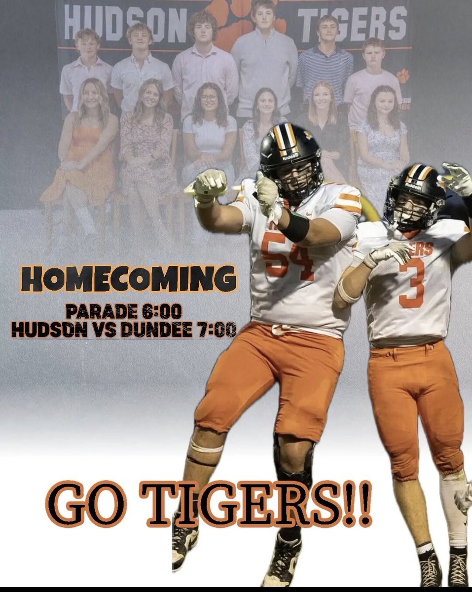 Homecoming tonight @ legendary Thompson’s Field

Let’s put on a show boys